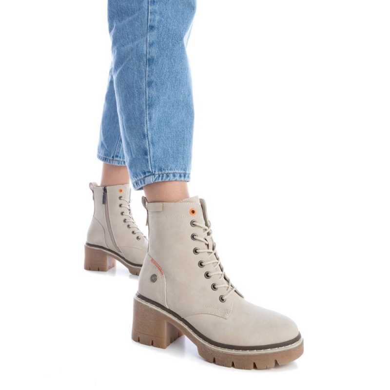 Bottines Refresh  Kaki Grise Femme | XOR-0339544