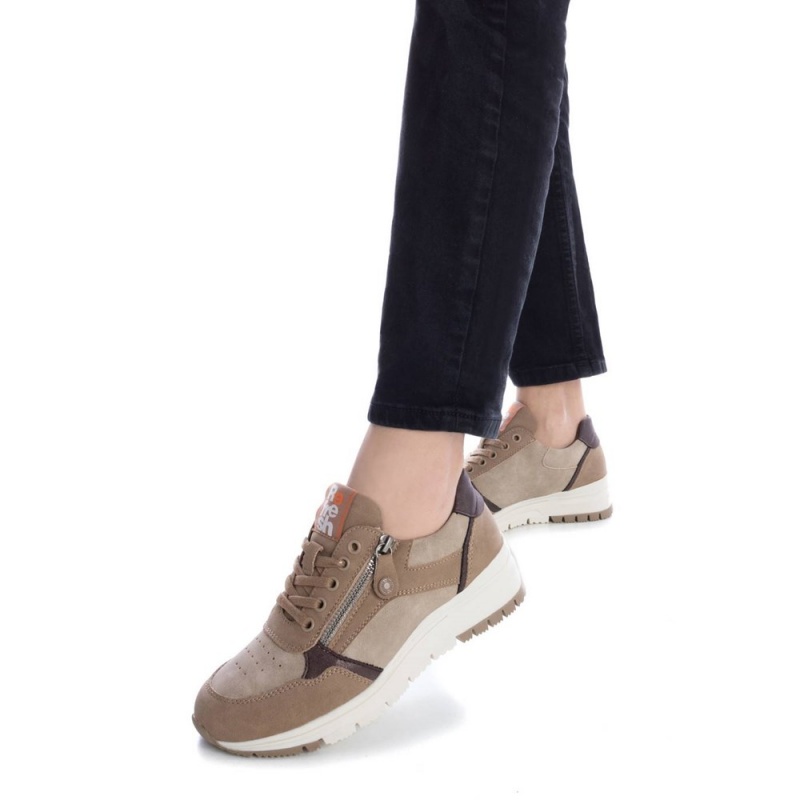 Baskets Refresh  Marron Kaki Femme | HRK-6881043